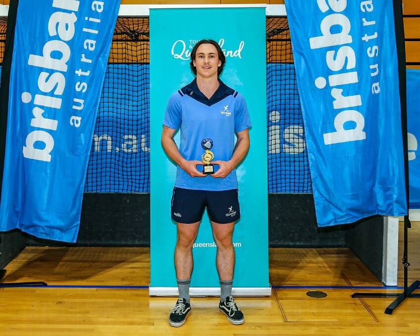 Armidale's Nathan Czinner has again showcased his talents, winning the Player of the Tournament award at the under-21s men's indoor nationals. Picture Hockey NSW