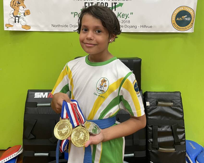 Mirrihdi Knox has started off 2024 in winning fashion, picking up two golds and a silver at The Bundy Open on the weekend. Picture Supplied