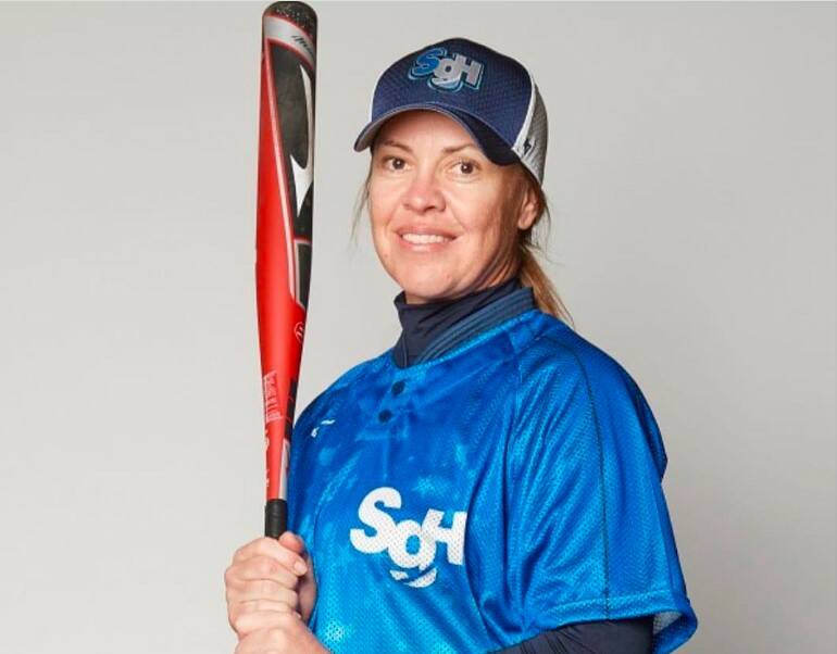 Stacey Porter is the all-time home run record holder in the Japanese Softball League. Picture Softball Australia Facebook