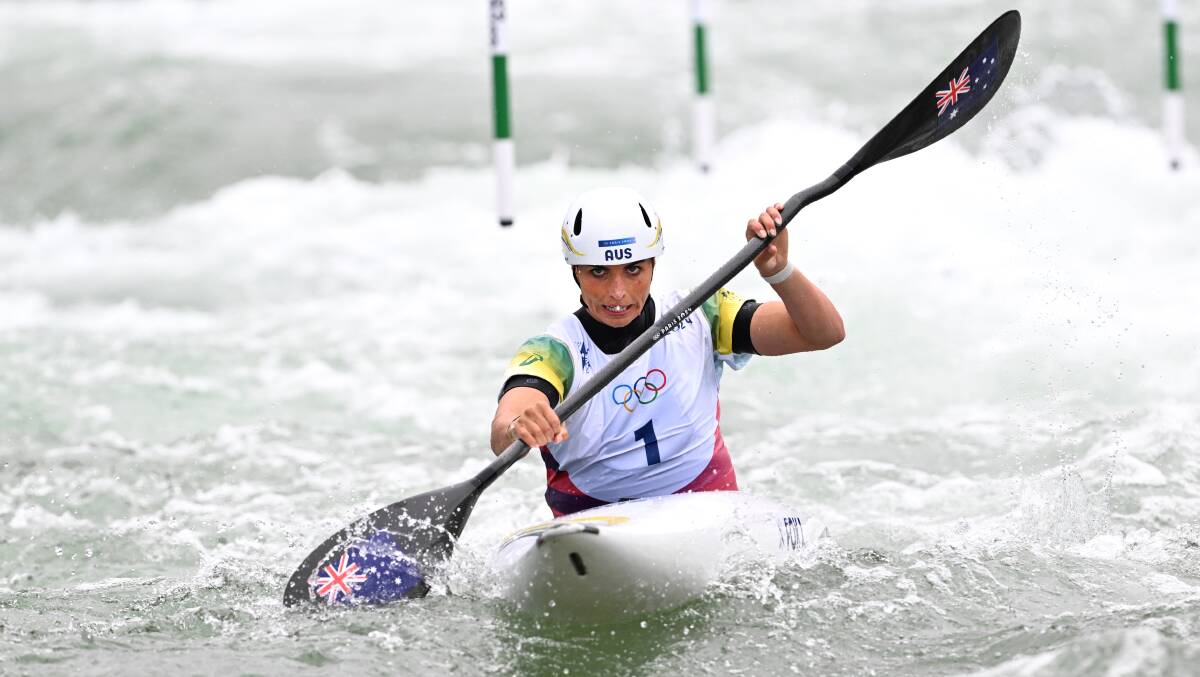 Jess Fox in the K1 event. Picture AAP