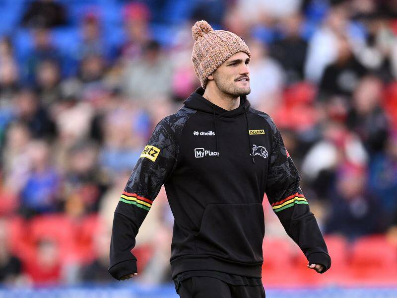 Reigning champions Penrith welcome back superstar Nathan Cleary for the clash against the Dolphins. Photo: Dan Himbrechts/AAP PHOTOS