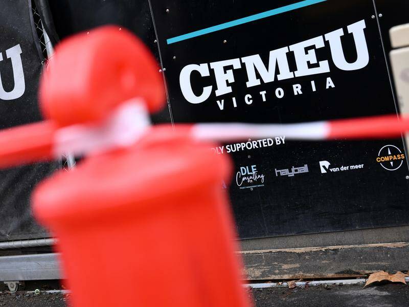 A judge has fined the CFMEU and an official what for what he called thuggish behaviour on a site. Photo: Joel Carrett/AAP PHOTOS