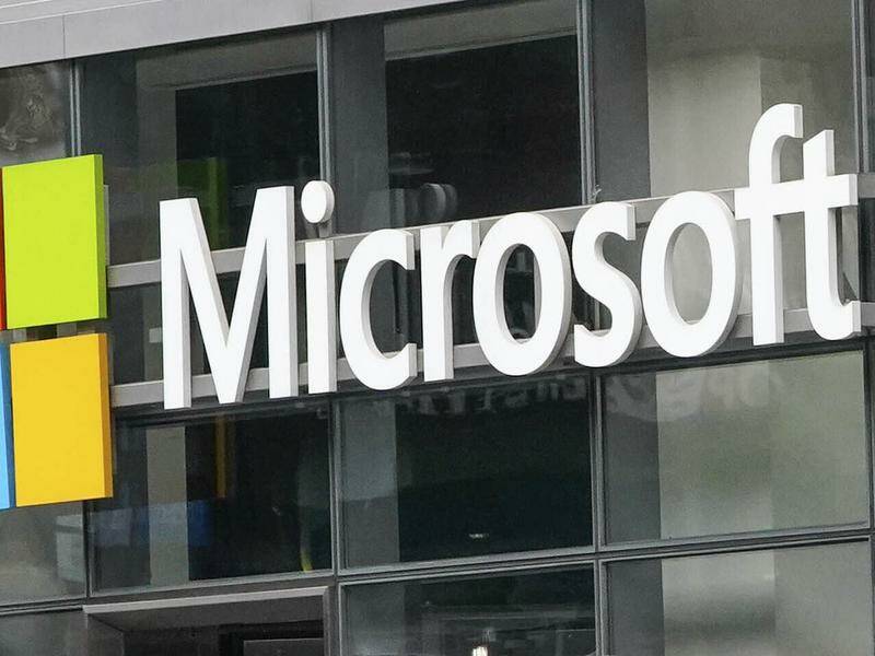 Microsoft is among the major US tech companies due to report on earnings this week. Photo: AP PHOTO