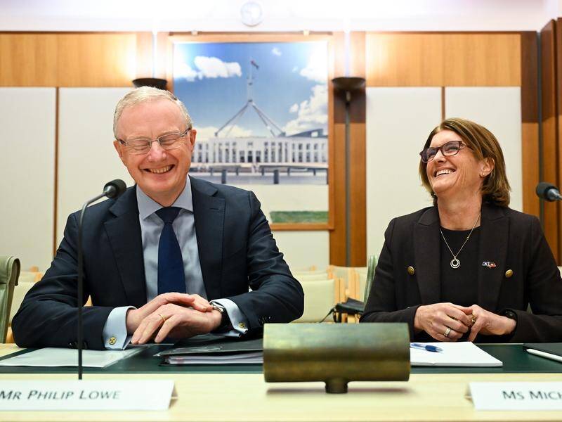 Philip Lowe and incoming Reserve Bank governor Michele Bullock have faced a committee in Canberra. (Lukas Coch/AAP PHOTOS)