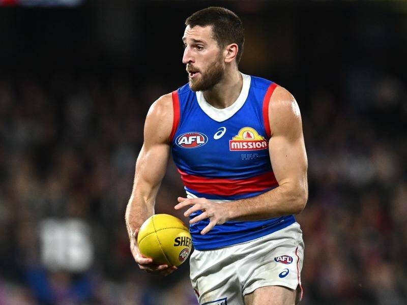 Marcus Bontempelli led the way for the Western Bulldogs in a practice-match drubbing of Hawthorn. (Joel Carrett/AAP PHOTOS)