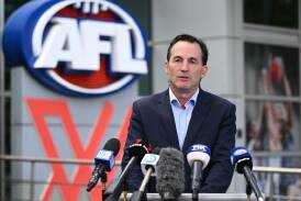 AFL CEO Andrew Dillon is expected to release an enhanced illicit drugs policy for next season. Photo: Joel Carrett/AAP PHOTOS