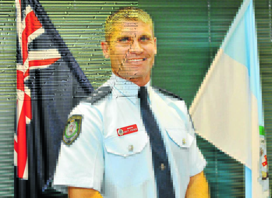 WELCOME: Police inspector Matt French started his new role in Tamworth on Tuesday after moving from Coffs Harbour. Photo: Geoff O'Neill 300914GOB02