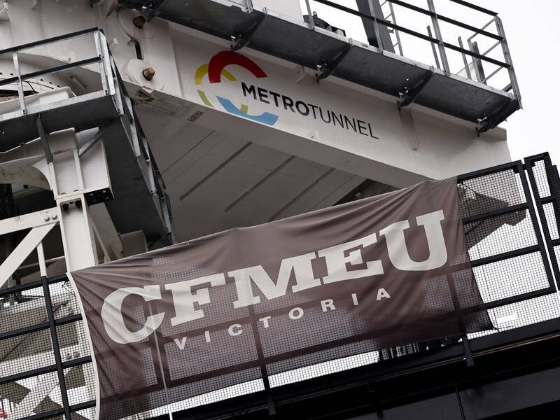 The CFMEU is under fire over allegations criminal elements have infiltrated the union. Photo: Joel Carrett/AAP PHOTOS