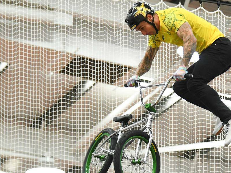 Logan Martin remains supremely confident about his Olympic BMX freestyle gold medal defence. Photo: Jono Searle/AAP PHOTOS