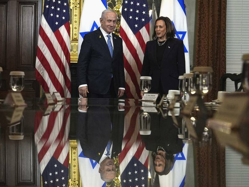 US Vice President Kamala Harris has met with Israeli Prime Minister Benjamin Netanyahu in Washington Photo: AP PHOTO