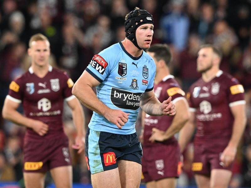 Matt Burton was one of the last players sin-binned for his involvement in a State of Origin scuffle. (Dave Hunt/AAP PHOTOS)