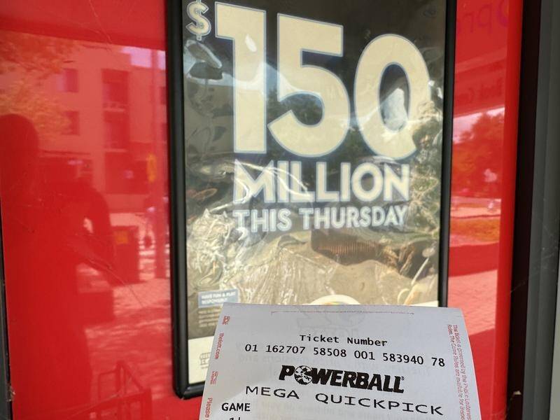 Thursday's $150 million jackpot was the third-largest lottery prize in Australian history. (Mick Tsikas/AAP PHOTOS)