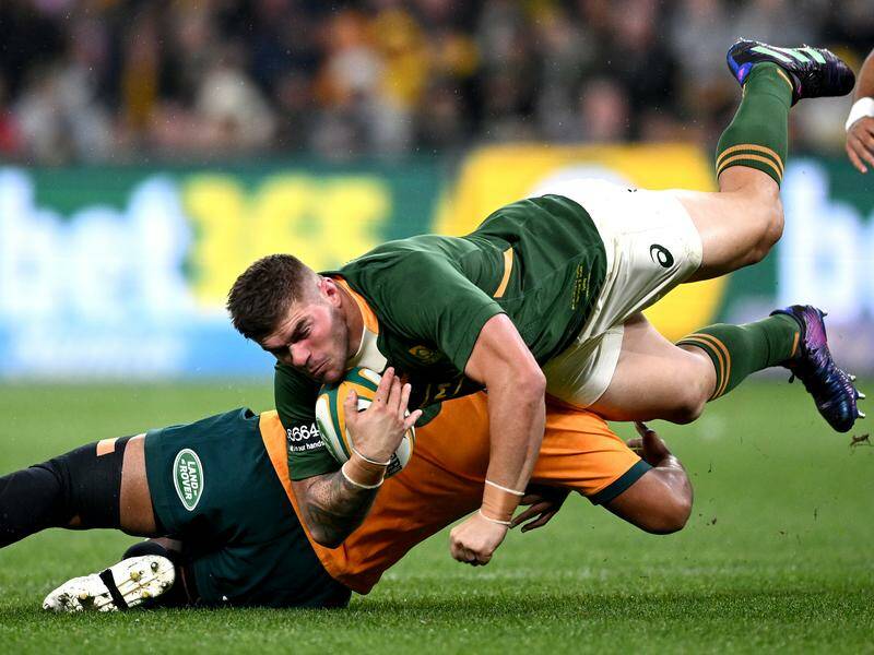 South Africa are gambling on the fitness of Malcolm Marx for the second Test against the Wallabies. Photo: Dan Himbrechts/AAP PHOTOS