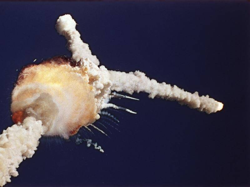 Bruce Weaver captured the horrifying images of the Challenger shuttle as it disintegrated in 1986. (AP PHOTO)