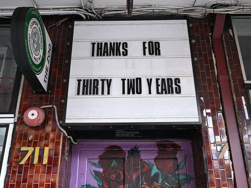 Iconic live music venue The Zoo has closed its doors after running at a loss for three years. Photo: Darren England/AAP PHOTOS