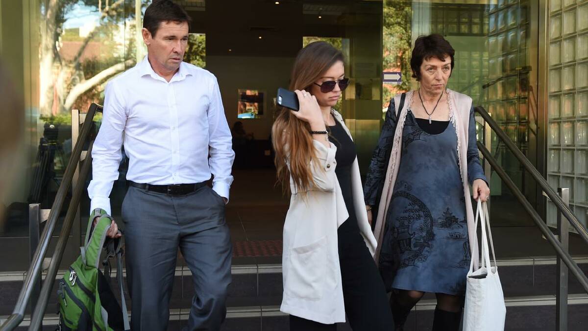 Jon, Bronwyn and Meryn O'Brien attended an inquest into the death of six NSW people, including Jack. (Dean Lewins/AAP PHOTOS)