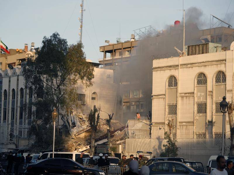 Israel's bombing of an Iranian embassy compound has sparked fears of retaliation. (AP PHOTO)