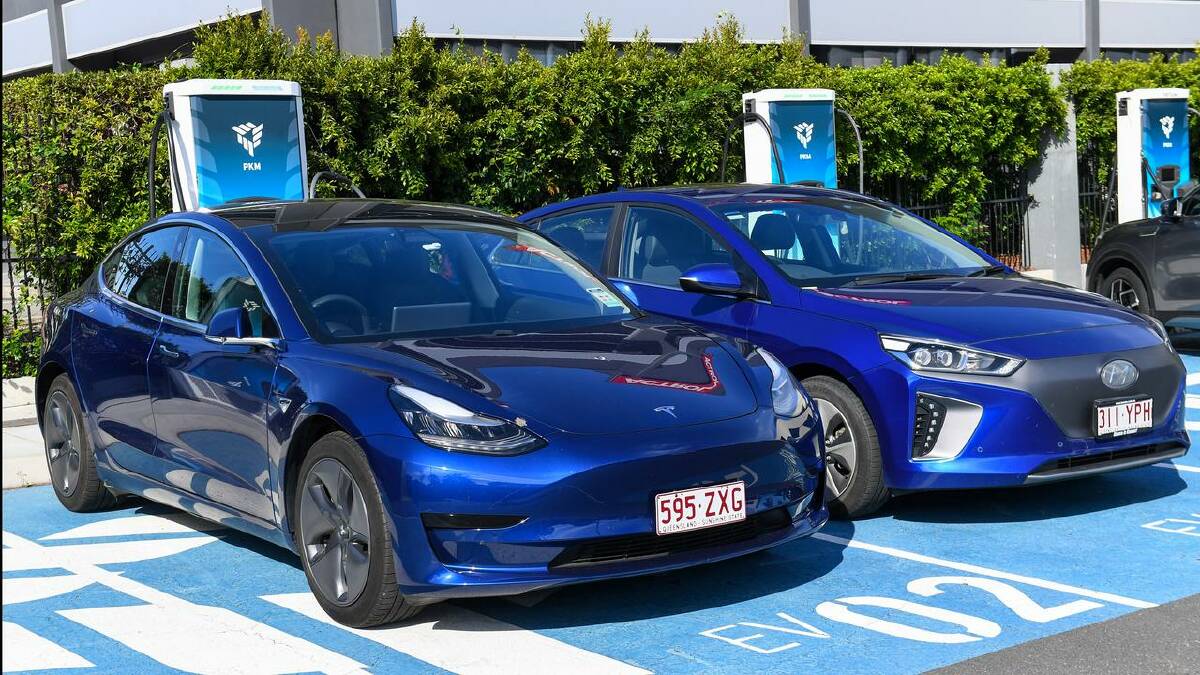 Australia's growing electric vehicle market could help to provide energy back-up during blackouts. (Jono Searle/AAP PHOTOS)