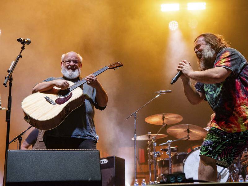 A comment from Kyle Gass, who performs with Jack Black as Tenacious D, has ended their tour. Photo: AP PHOTO