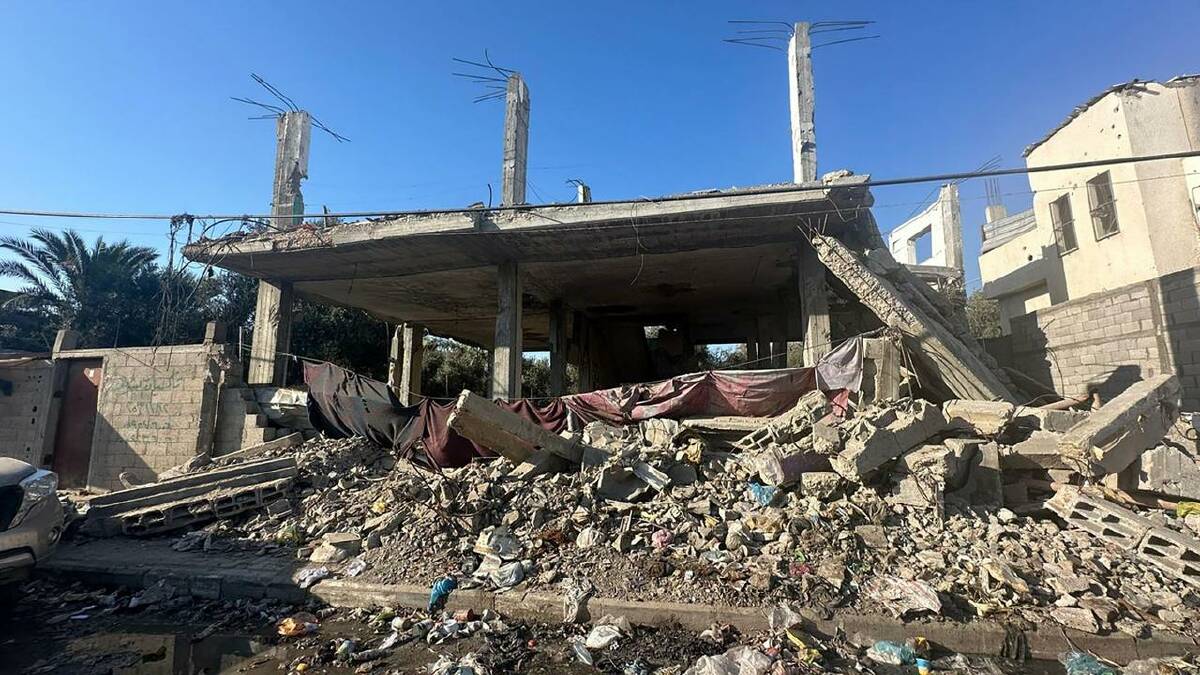 Bushra Othman says she witnessed the destruction of Gaza first-hand during her stint there. (HANDOUT/BUSHRA OTHMAN)
