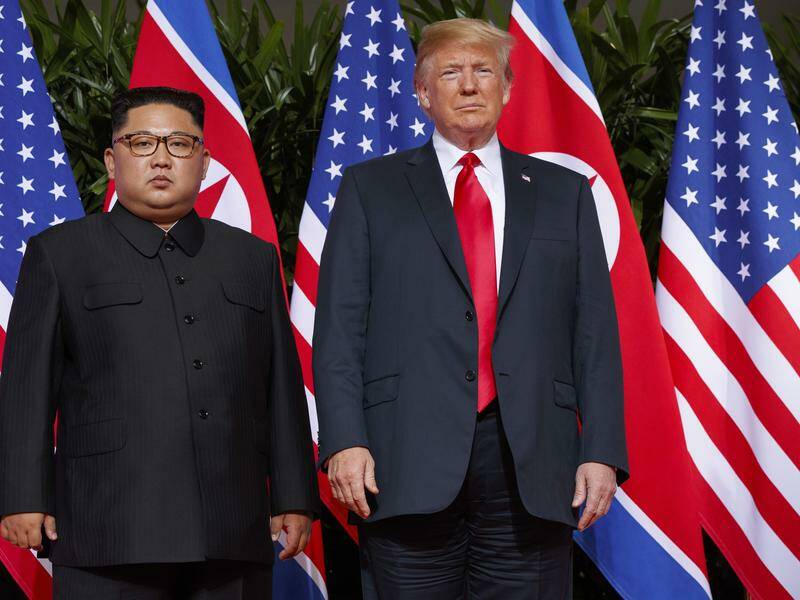 "It's nice to get along with somebody who has a lot of nuclear weapons," Donald Trump says of Kim. Photo: AP PHOTO