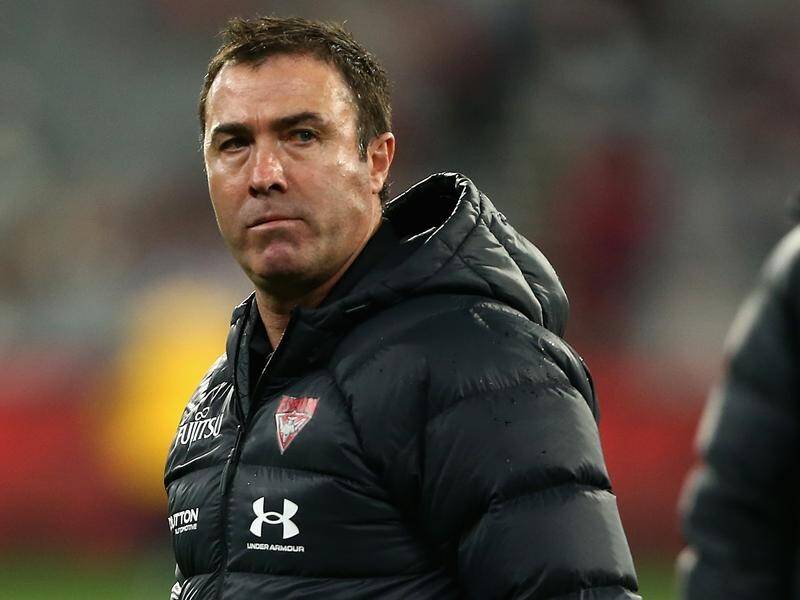 Essendon coach Brad Scott wants more warning from league bosses about an incoming rule change. (Rob Prezioso/AAP PHOTOS)