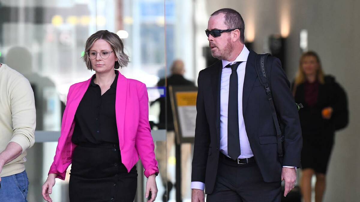 Senior Constable Kinlsey Weir and ex-Senior Constable Christopher McKindley testified on Tuesday. (Jono Searle/AAP PHOTOS)