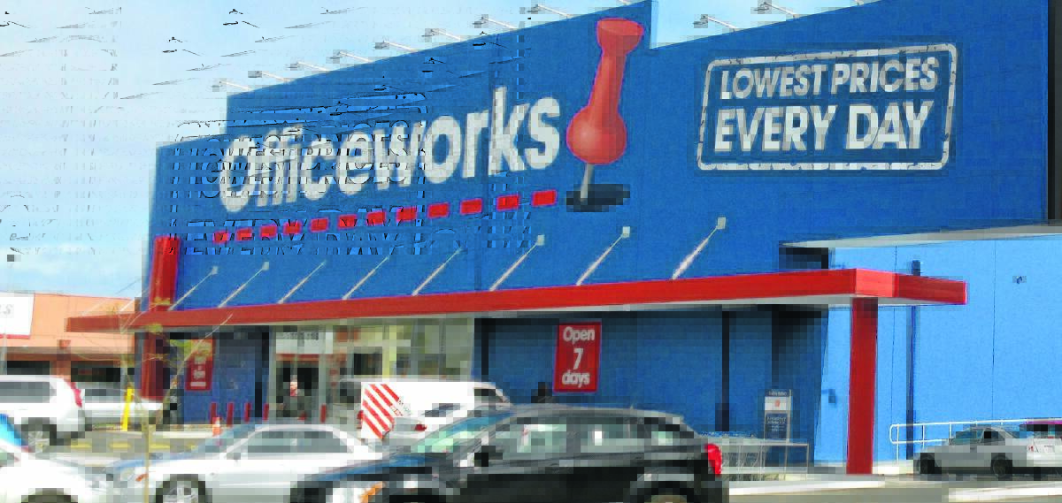 NEW-LOOK SITE: Officeworks is in the process of moving into the former Sam’s Warehouse building.