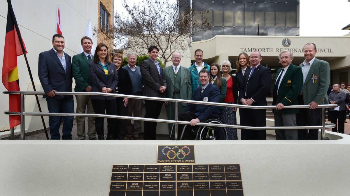 August saw the unveiling of the Tamworth Oympian's Honour Wall at Ray Walsh House. Photo:Barry Smith 020813BSB56