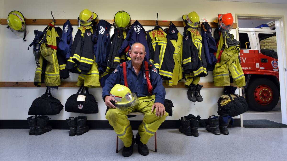 Captain Steven Graham retires from the West Tamworth Fire Brigade. Photo:Barry Smith 150213BSD01