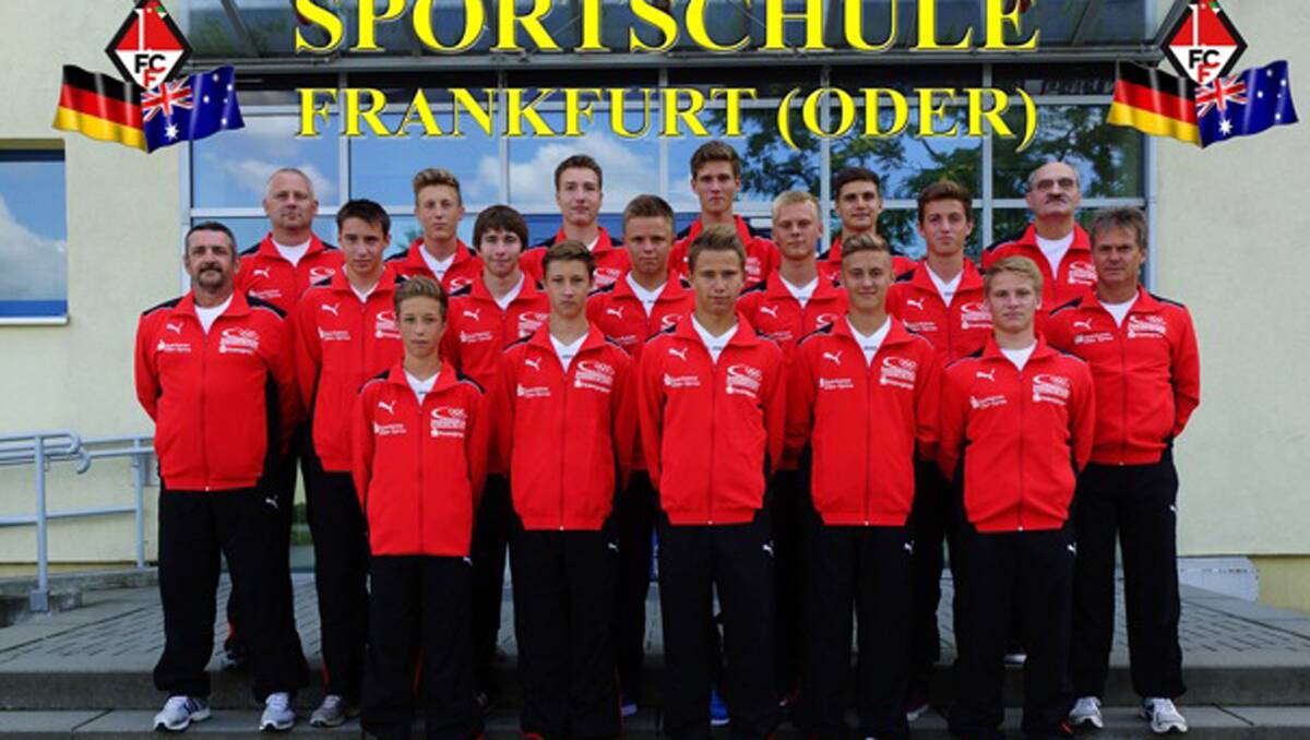 The German team heading to Inverell and the Under 17 section of the Joeys Mini World Cup.